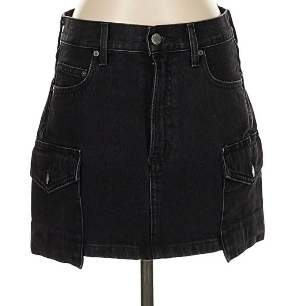 Denim Forum Cargo Mini Skirt